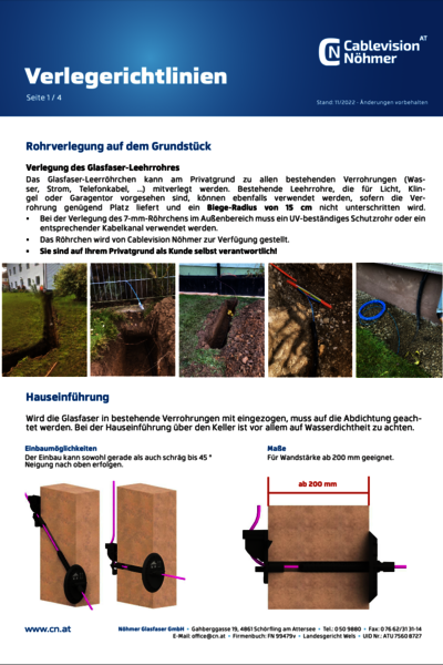 Verlegerichtlinien