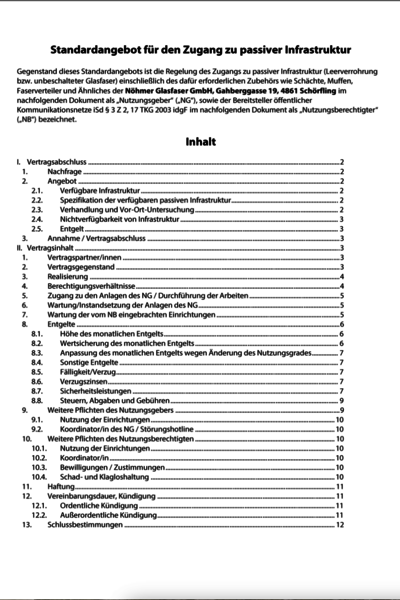 Standardangebot Leerrohr 4