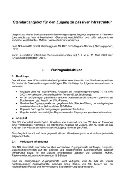 Standardangebot AC6 VB
